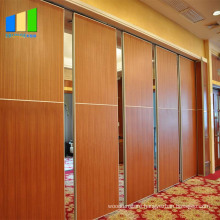 Hot sale movable dividing folding door sliding dividers melamine wooden partition price for conference center